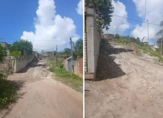 Moradores de Bela Vista de Jauá, em Camaçari, enfrentam dificuldades devido à falta de pavimentação e saneamento