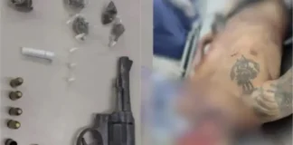 Confronto entre a PM e um acusado do Comando Vermelho no Terreiro de Jauá