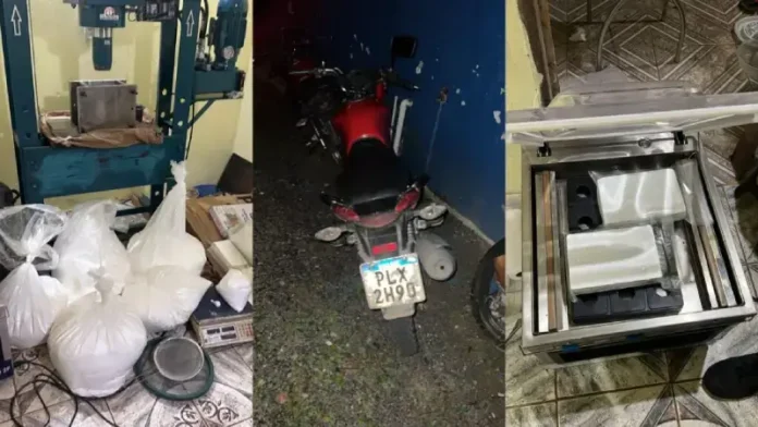 92 kg de cocaína e diversos equipamentos são apreendidos