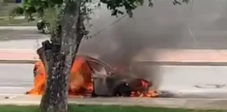 Apesar do susto, ninguém ficou ferido.