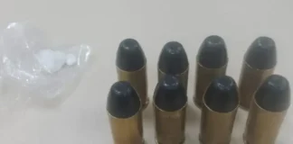 Material e suspeito foram levados para a 26ª DT de Abrantes.