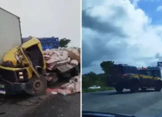 Equipes de resgate estão no local. Trânsito segue com bloqueios parciais.