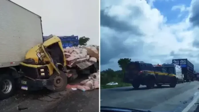Equipes de resgate estão no local. Trânsito segue com bloqueios parciais.