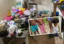 Mãe estava em surto emocional.