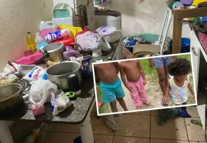 Mãe estava em surto emocional.