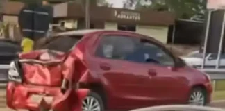 Acidente ocorreu perto do Outlet Premium e não houve feridos, diz CLN.