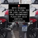 Ele foi levado por bandidos armados até um matagal e teve a moto e pertences roubados.