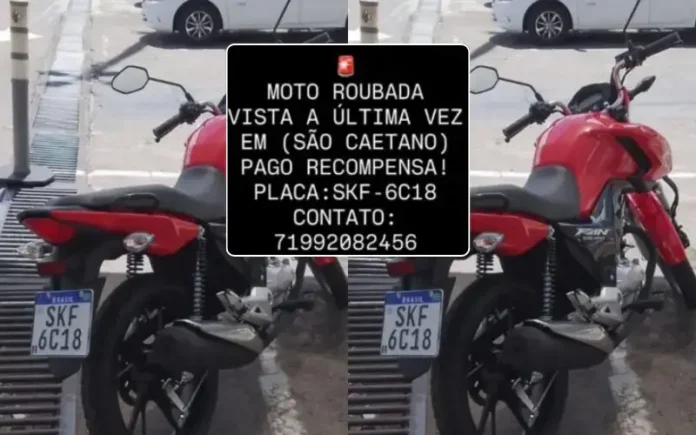 Ele foi levado por bandidos armados até um matagal e teve a moto e pertences roubados.