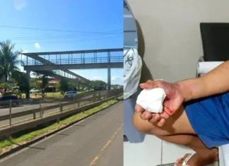 Ele recebeu atendimento e passa bem.
