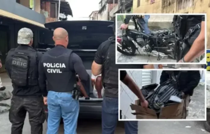 Ação localizou drogas e um desmanche de motocicletas roubadas.