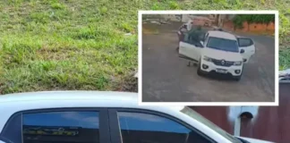 O Renault Kwid foi encaminhado para a Delegacia de Repressão a Furtos e Roubos de Veículos