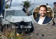 O atleta está na UTI após amputação de uma perna.