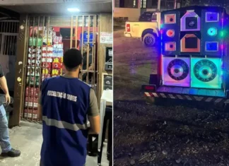 SUOFIS e forças de segurança apreendem paredões em Camaçari