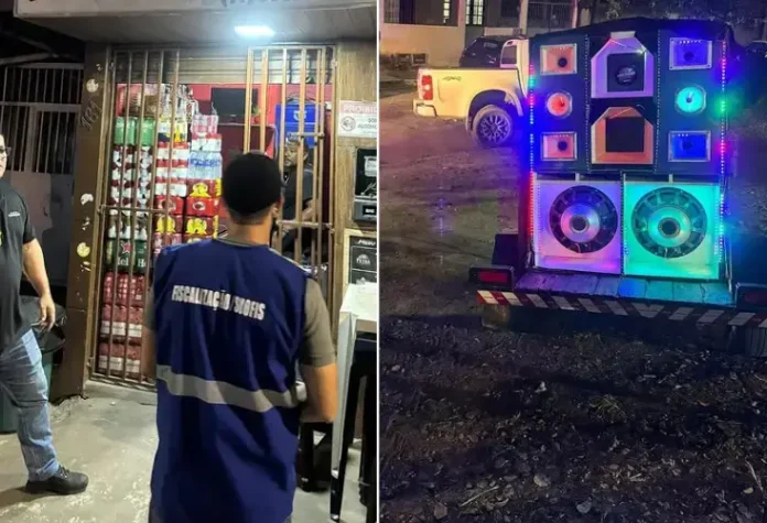 SUOFIS e forças de segurança apreendem paredões em Camaçari