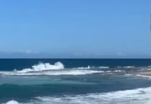 Salva-vidas e banhista auxiliaram no salvamento rápido.