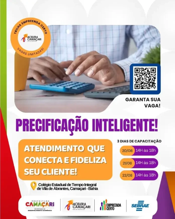Treinamento sobre precificação inteligente e atendimento que fideliza.