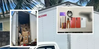 Um suspeito foi preso no local.