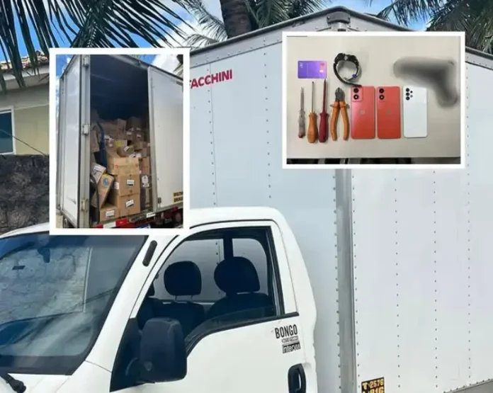 Um suspeito foi preso no local.
