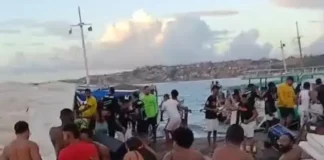 Apesar do susto e prejuízos, ninguém ficou ferido.